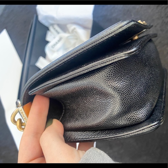 SOLD Chanel chevron grained calfskin boy bag - Picture 5 of 8